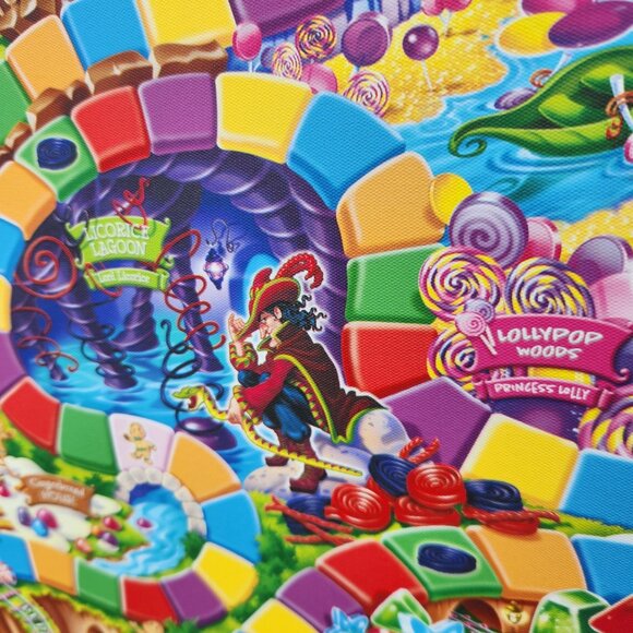 Candy Land The World Of Sweets Game Board 2015 Hasbro Canvas Artwork 16x20 - Picture 2 of 7